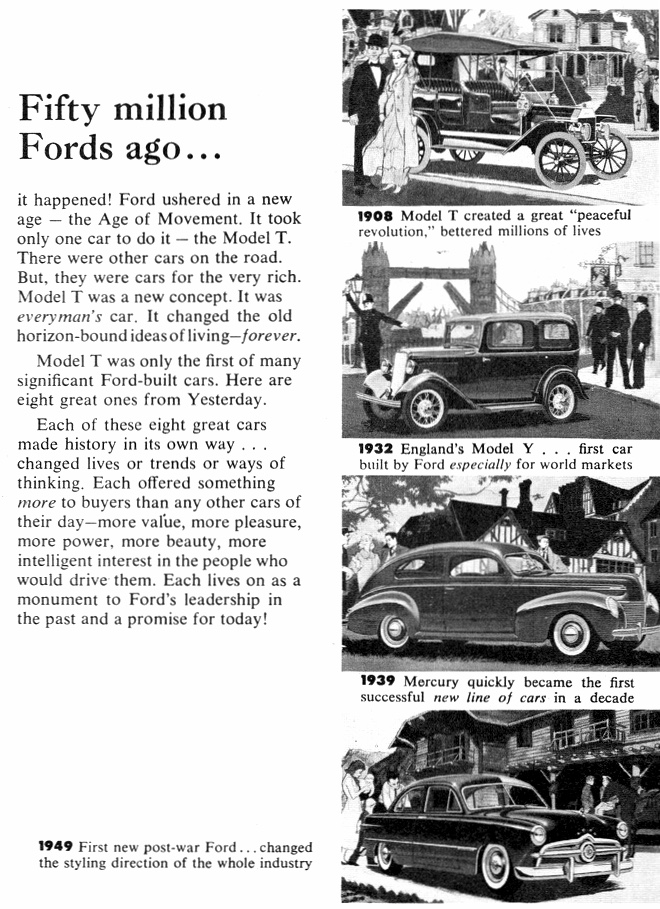 1959 World Wide Ford Companies - 50 Million Fords Page 1